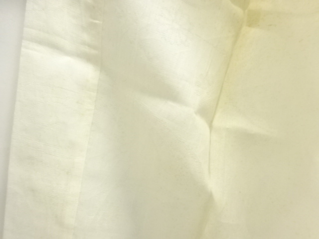  アンティーク　本麻すかし織流水に花模様長襦袢